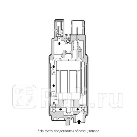 PFP670 - Насос топливный (PATRON) Volkswagen Passat B6 (2005-2010) для Volkswagen Passat B6 (2005-2010), PATRON, PFP670