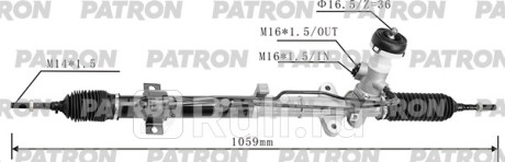 Рейка рулевая kia cerato/spectra 08-13 PATRON PSG3104  для Разные, PATRON, PSG3104