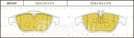 Колодки тормозные дисковые задние mercedes w204 s204 07- BLITZ BB0406P  для Разные, BLITZ, BB0406P