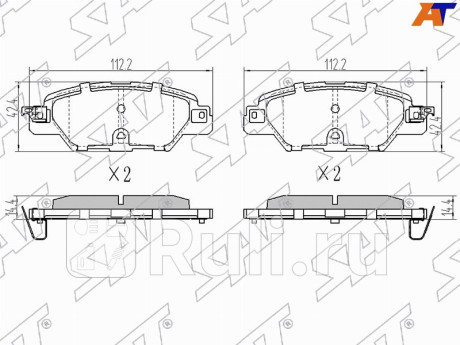 Колодки тормозные зад mazda cx5 15- SAT ST-KAY0-26-48Z  для Разные, SAT, ST-KAY0-26-48Z