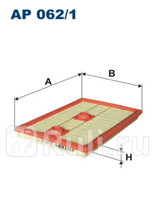 AP 062/1 - Фильтр воздушный (FILTRON) Audi A1 8X (2010-2015) для Audi A1 8X (2010-2015), FILTRON, AP 062/1